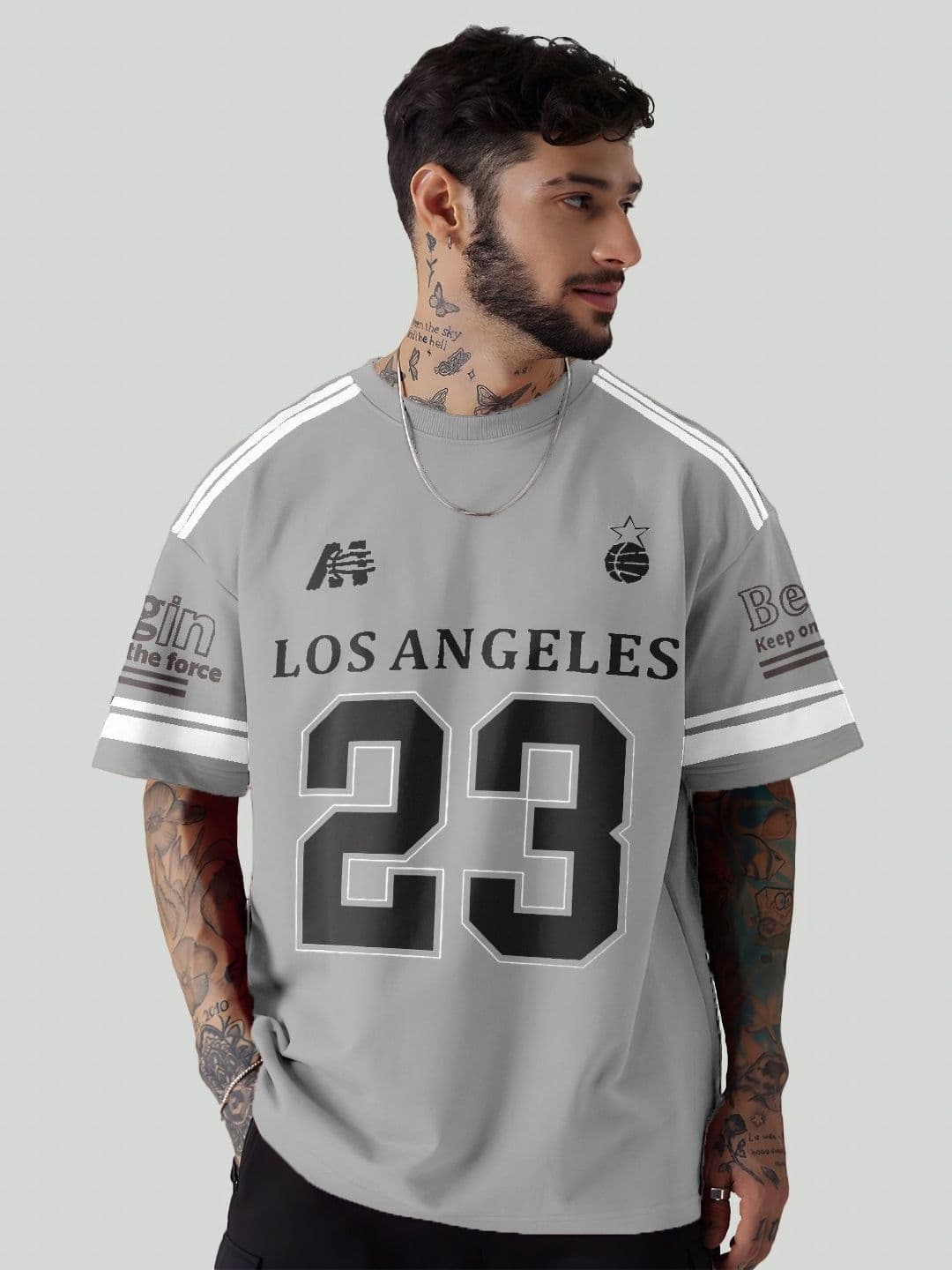 Force Men Typography Printed Drop-Shoulder Sleeves T-shirt - view 1