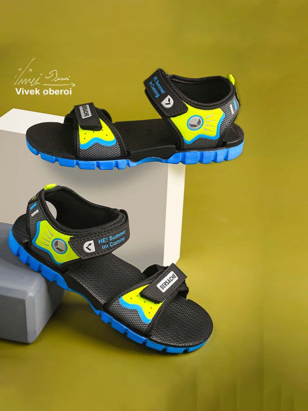 BERSACHE Men Blue Sandals - view 1