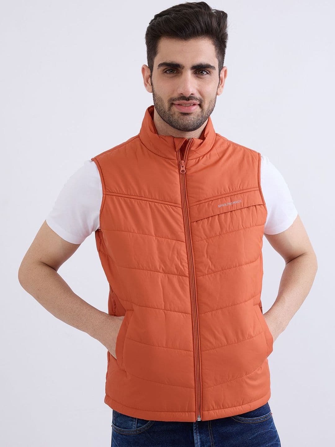 SPYKAR Men Orange Polyester Jackets - view 1