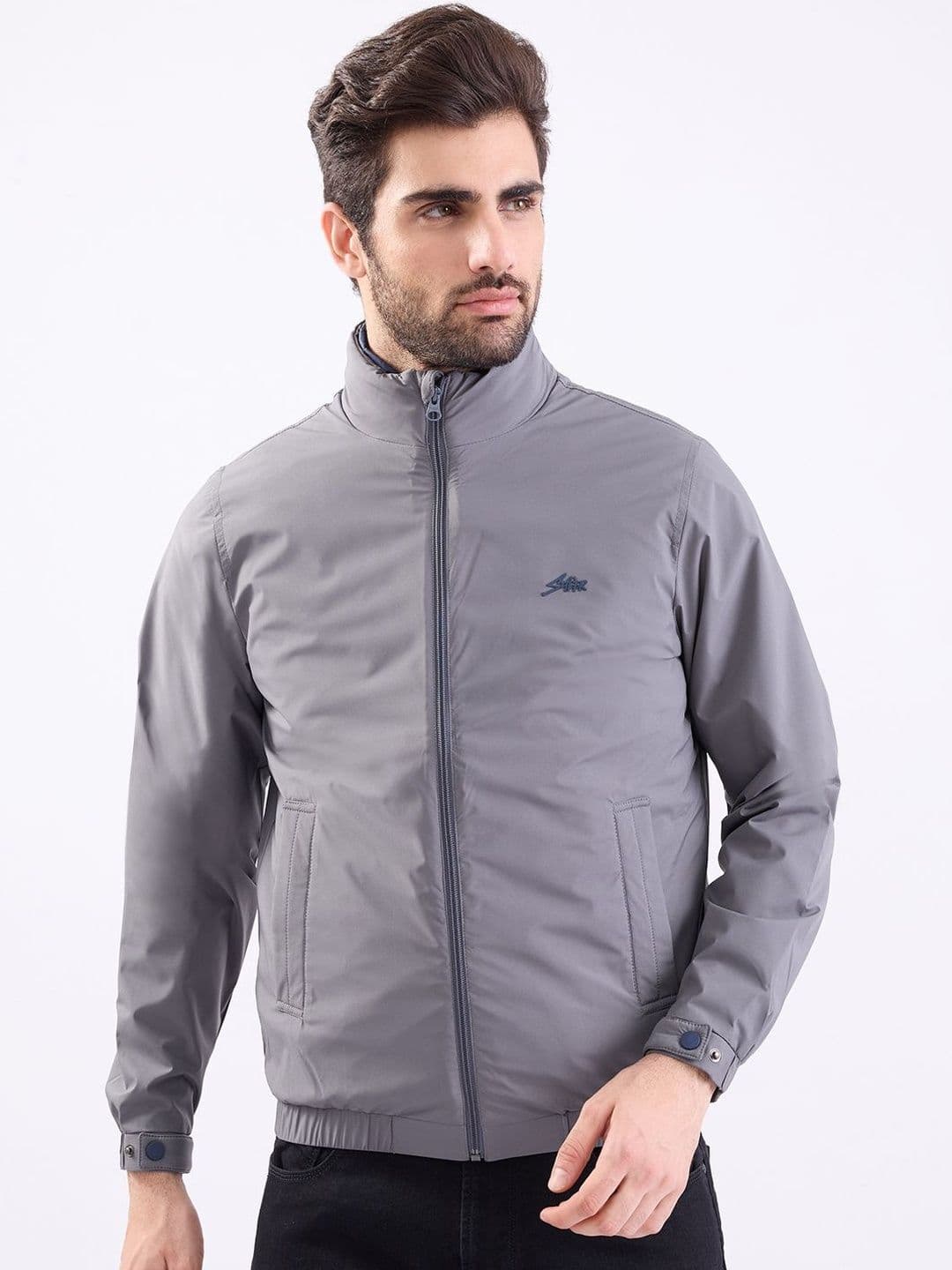 SPYKAR Men Grey Polyester Jackets - view 1