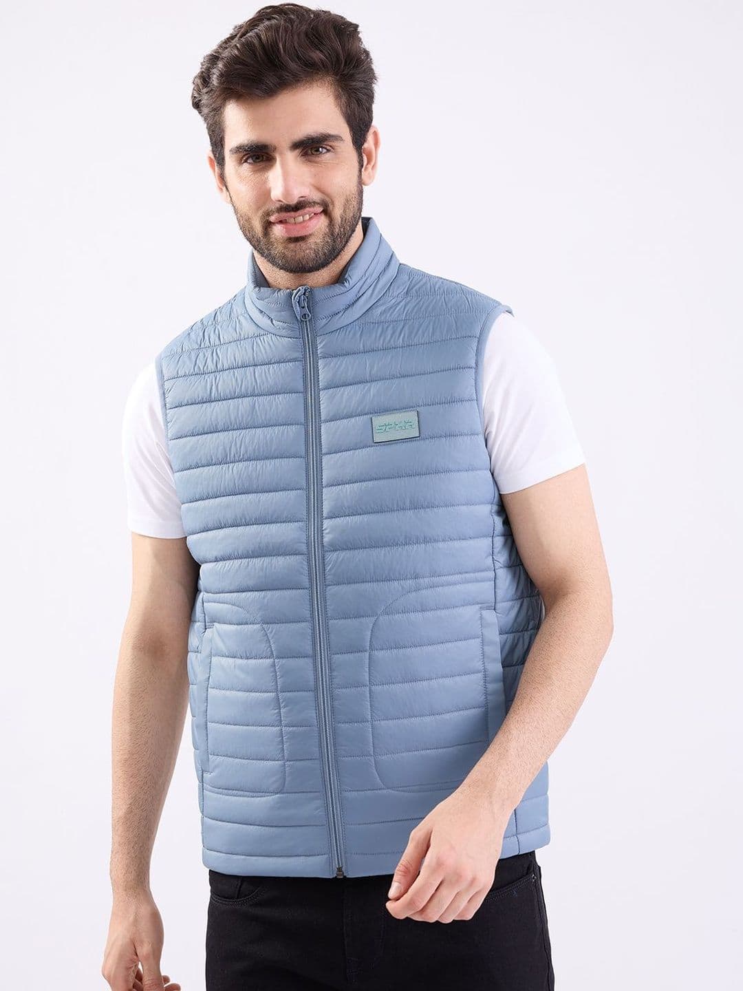 SPYKAR Men Straight Fit Sleeveless Nylon Jackets - view 1