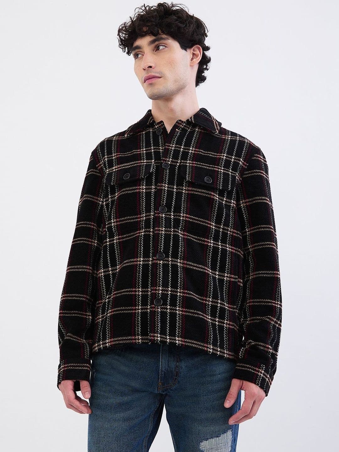 SPYKAR Men Black Cotton Jackets - view 1