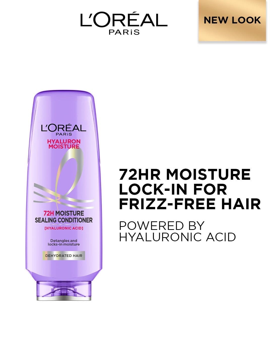 LOreal Paris Hyaluron 72H Moisture Sealing Conditioner For Dry & Dehydrated Hair - 340ml - view 1