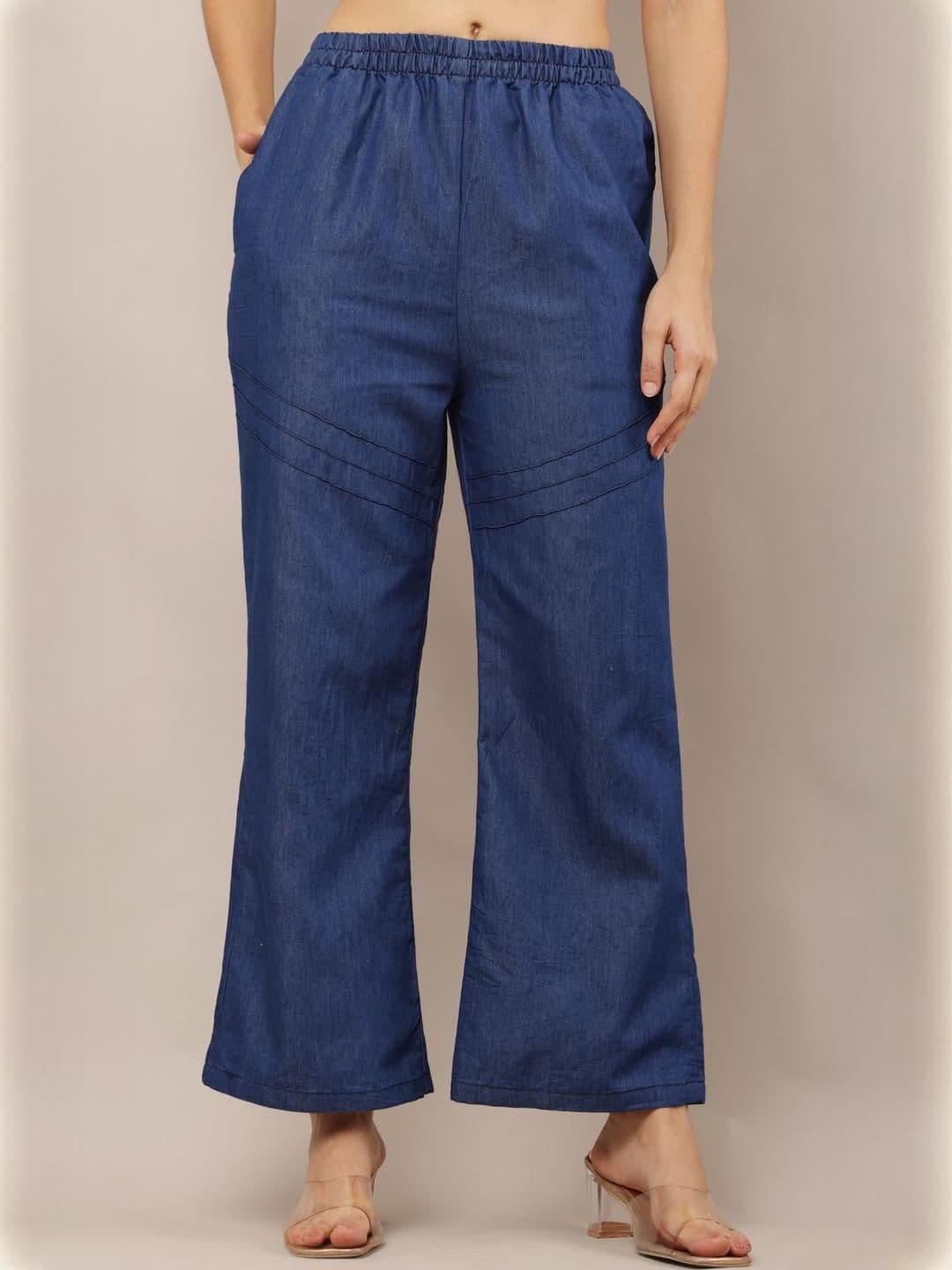 Aasma Creatives Women Denim Palazzos - view 1