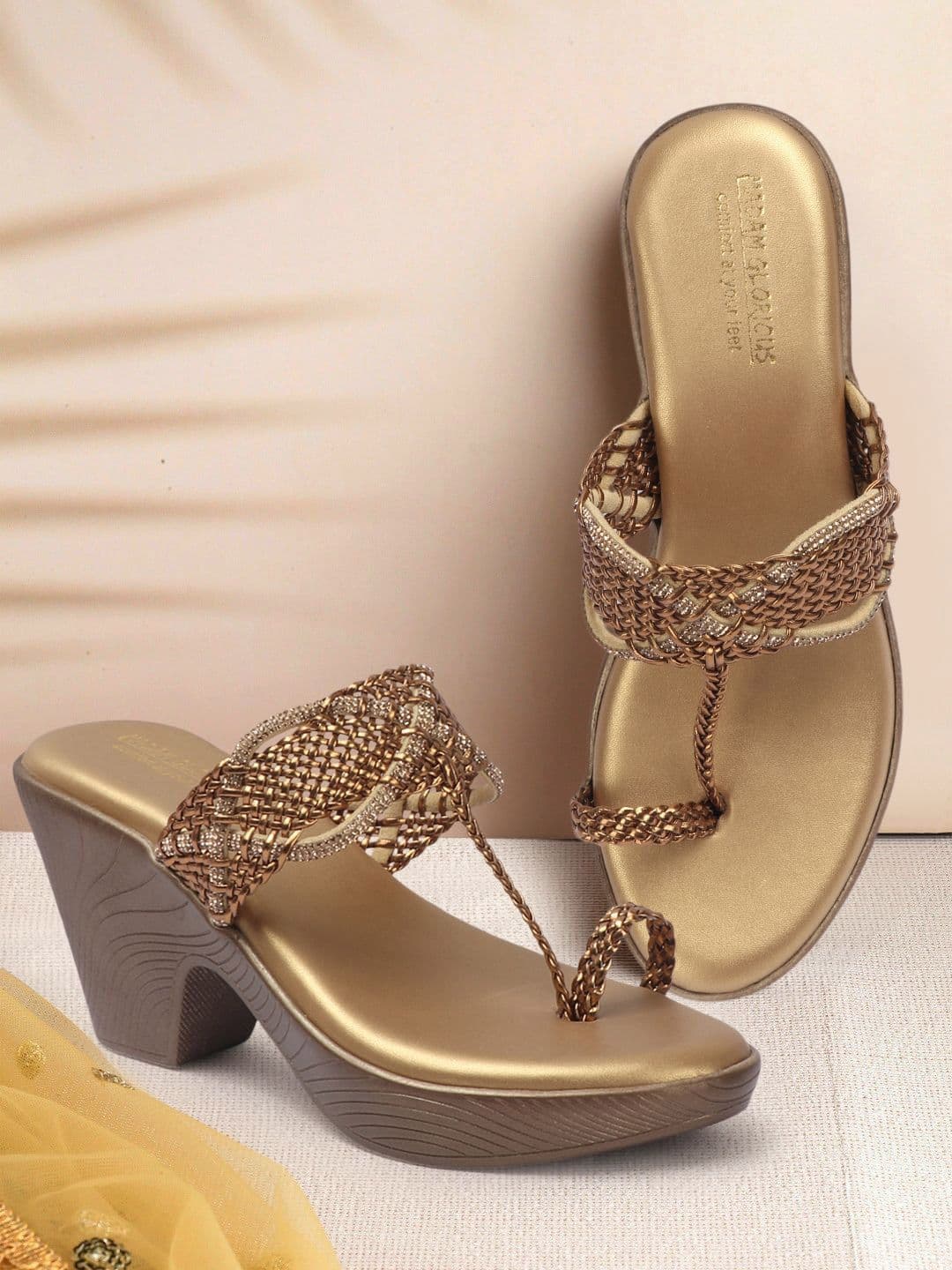 madam glorious Women Embellished Wedge Heels Sandals With Western - Embellished - view 1