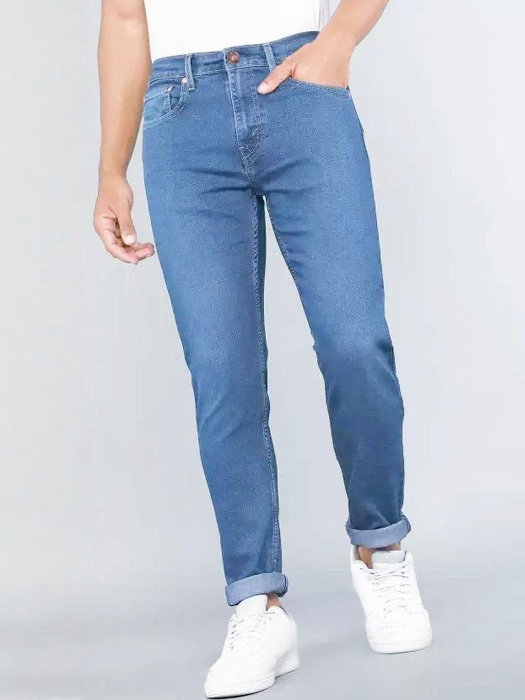 fineblu Men Regular Fit Mid-Rise Stretchable Jeans - view 1