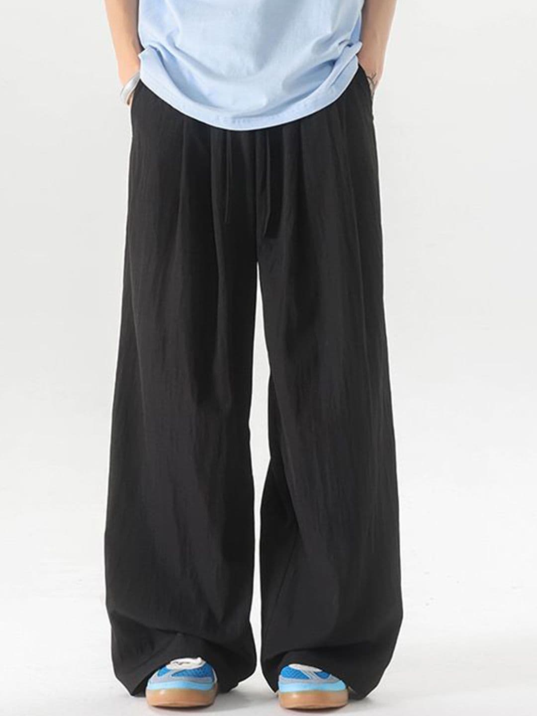 StyleCast x Revolte Men Loose Fit Solid Mid-Rise Regular Trouser - view 1