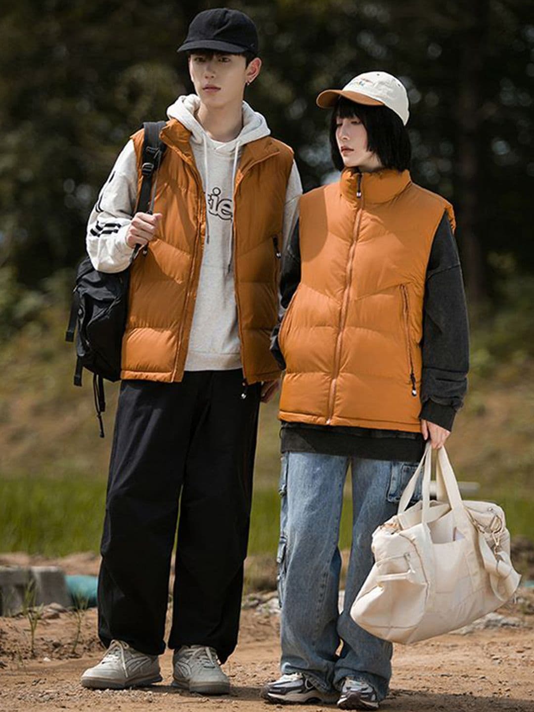 StyleCast x Revolte Unisex Mock Collar Padded Jacket - view 1