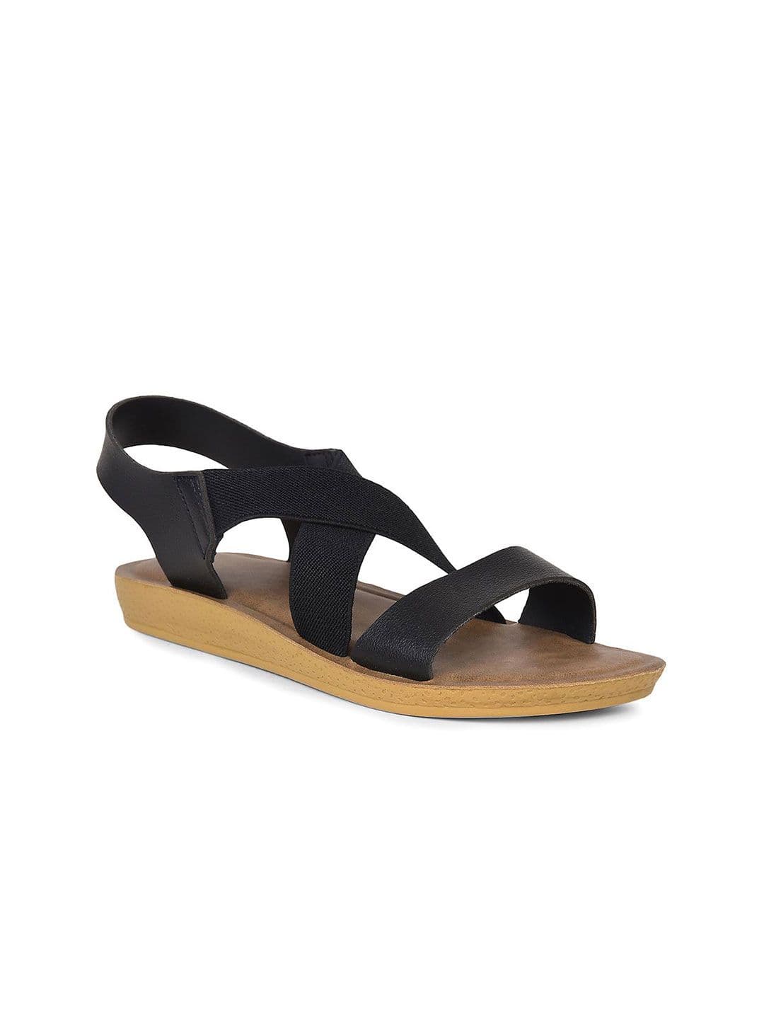 Bata Women Open Toe Flats with Back Strap - view 1