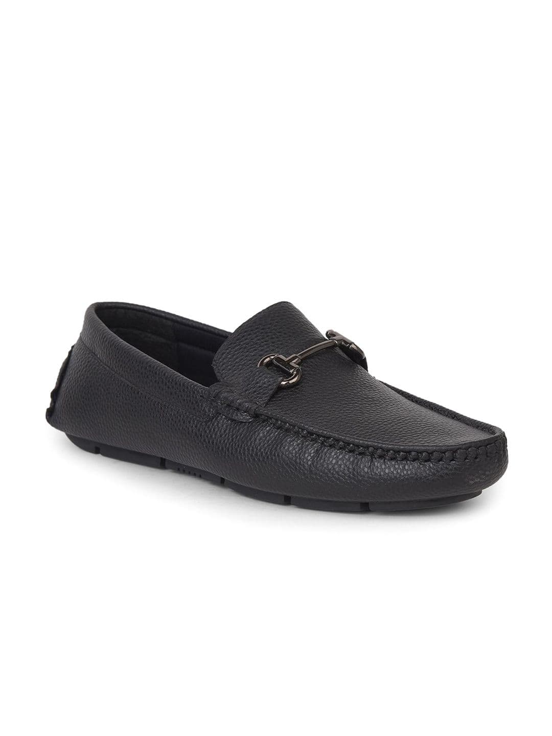 Bata Men Textured Casual Horsebit Loafers - view 1