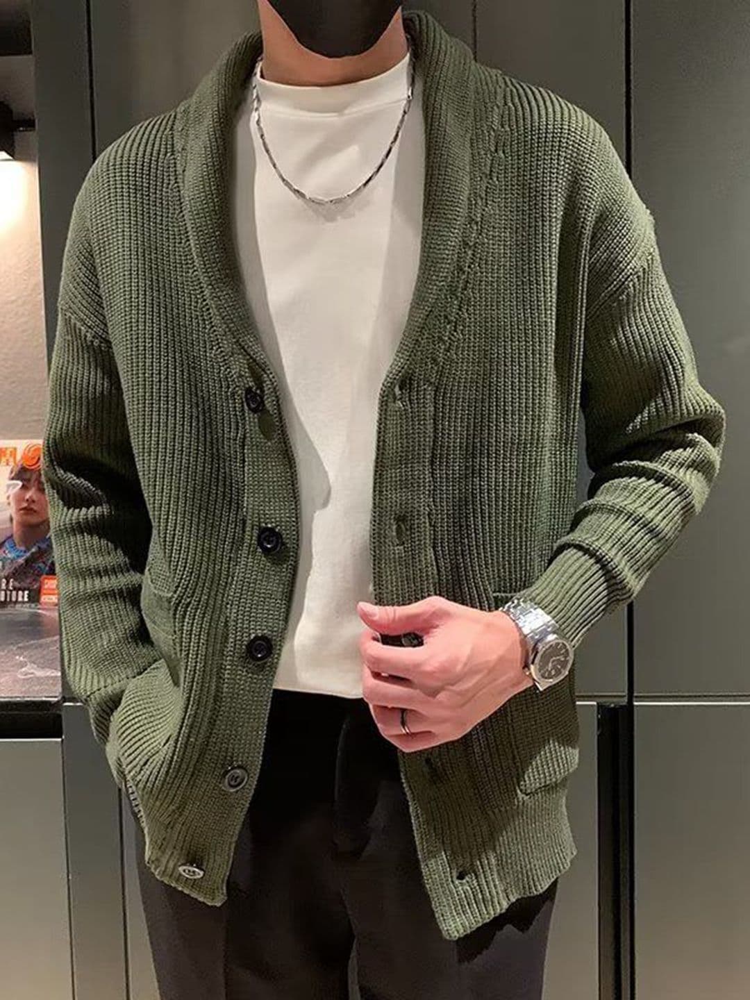 StyleCast Men Shawl Collar Open Front Jacket - view 1