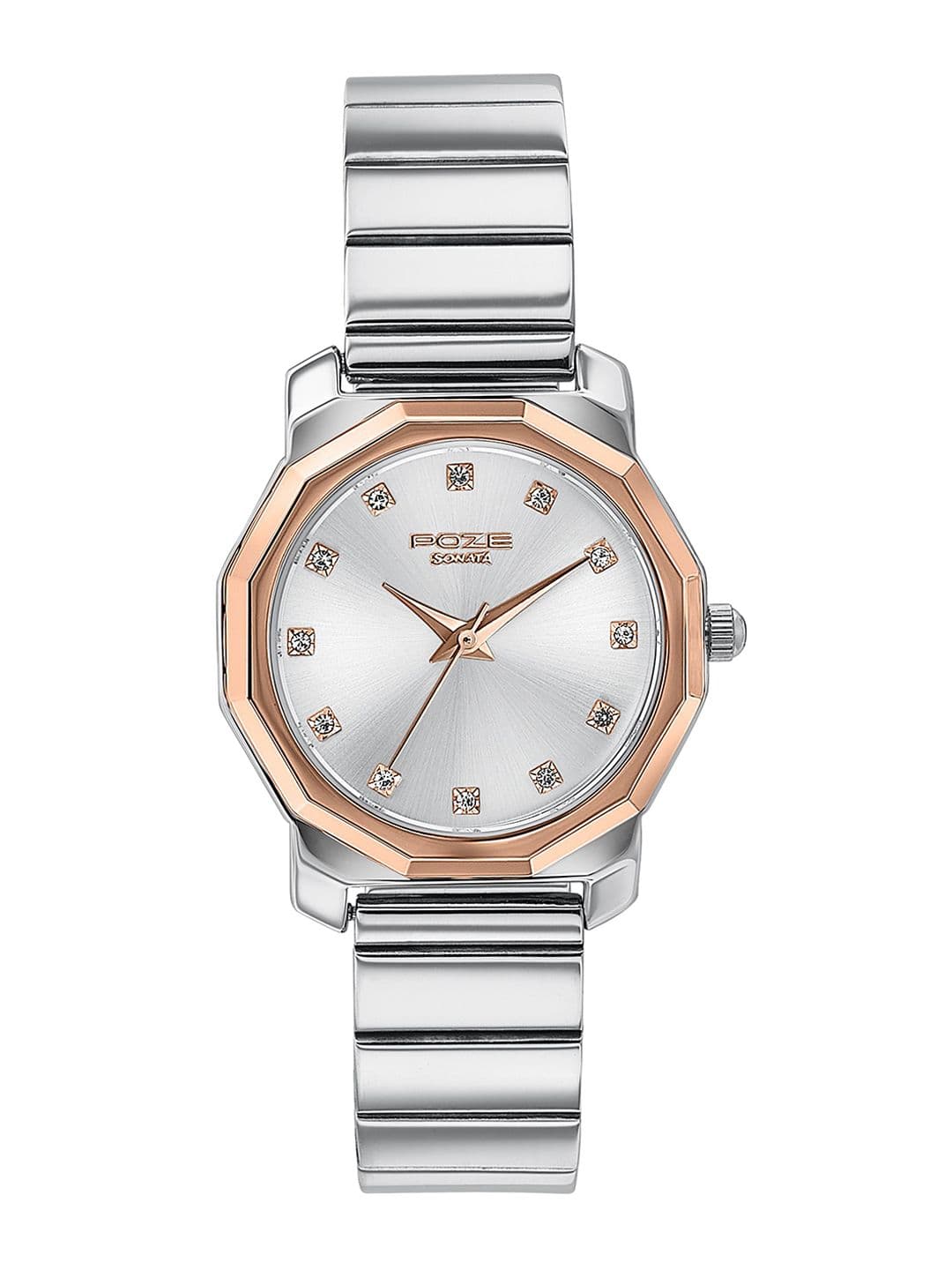 Sonata Poze Drop 6 Quartz Round Dial Women's Watch - SP80131KM01 - view 1