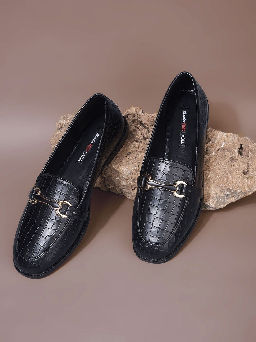Bata Women Textured Horsebit Loafers - view 1