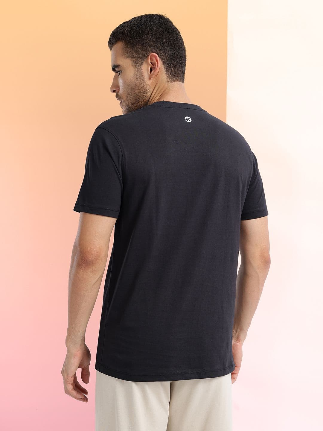 HRX by Hrithik Roshan Conversational Printed Pure Cotton Yoga T-shirt - view 1