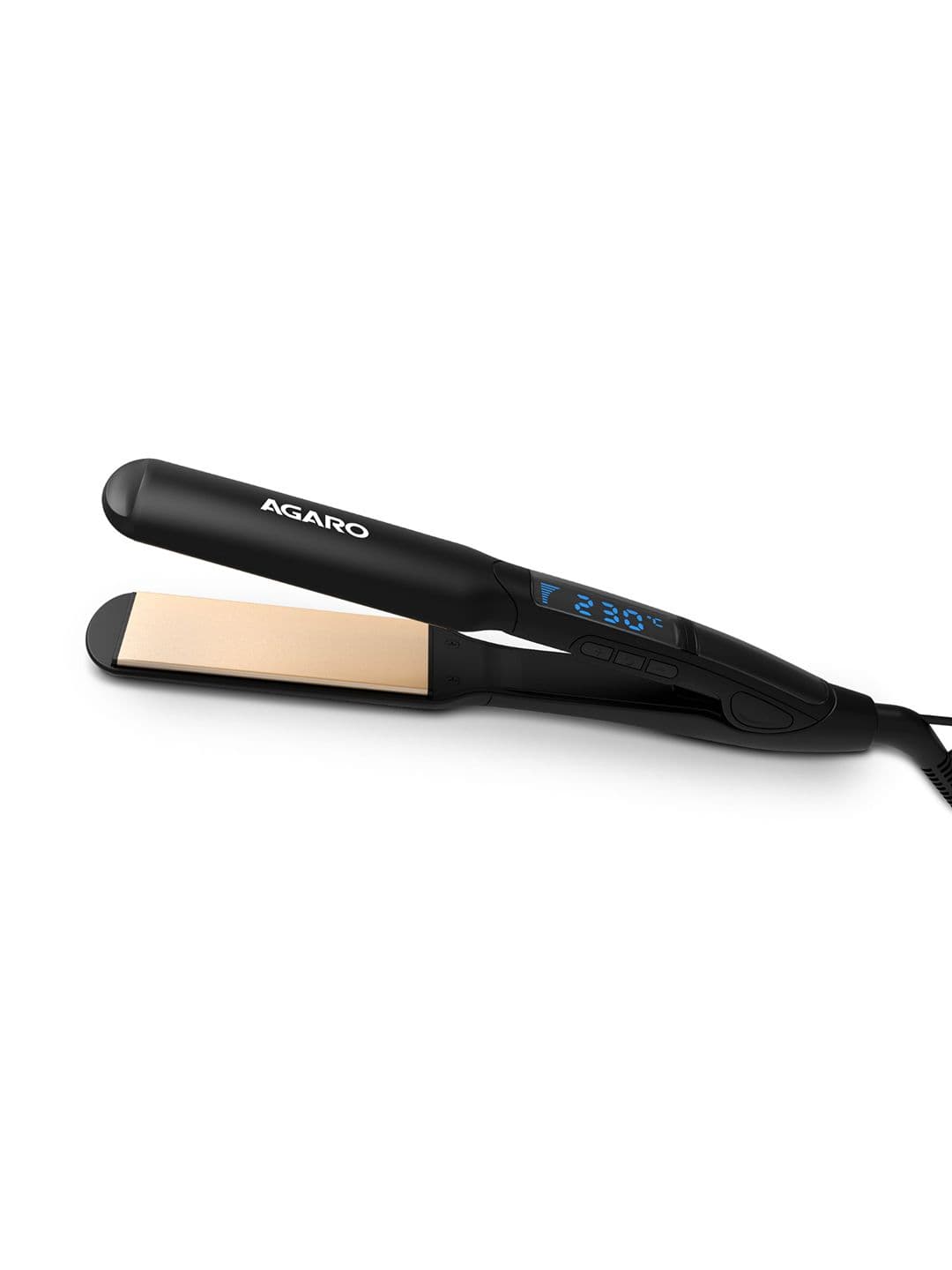 Agaro Elite Hair Straightener with Keratin Infused Ceramic Coated Plate - Black - view 1
