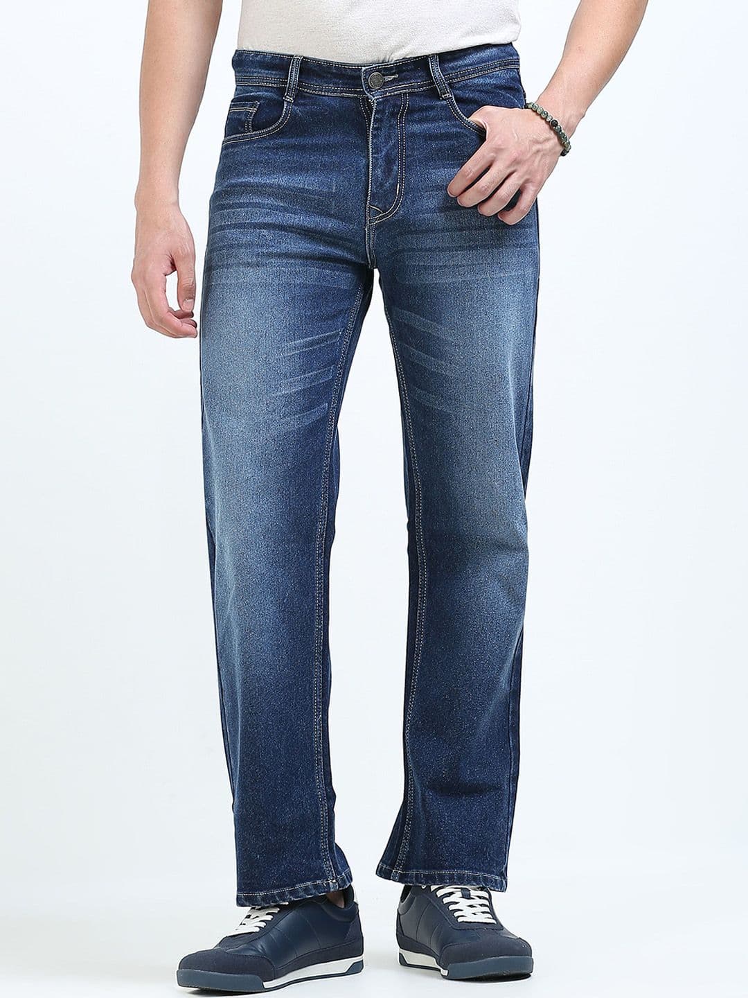 MOHICANS Men Straight fit Mid-Rise Stretchable Jeans - view 1