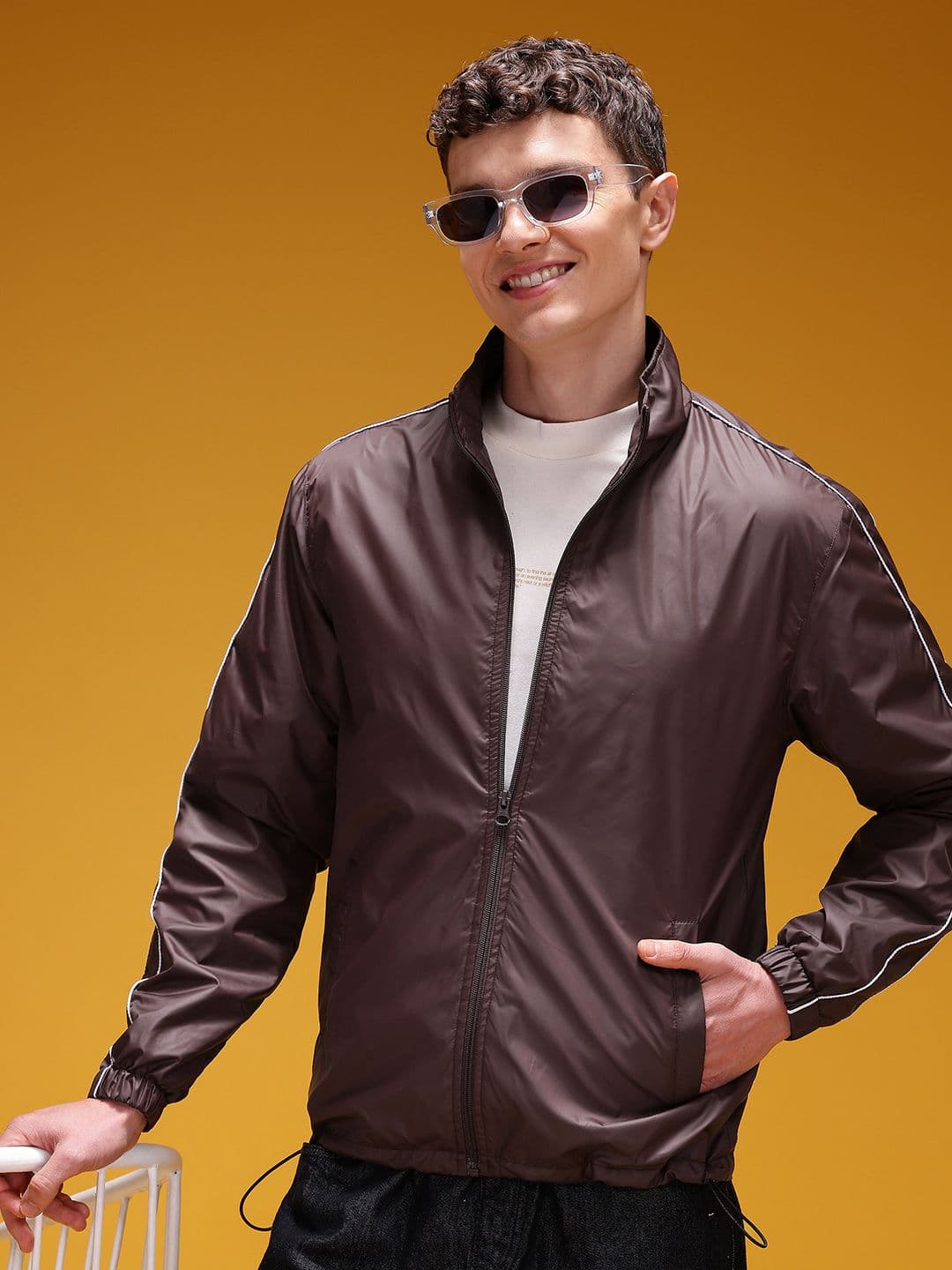 HERE&NOW Contrast Tipping Tailored Jacket - view 1