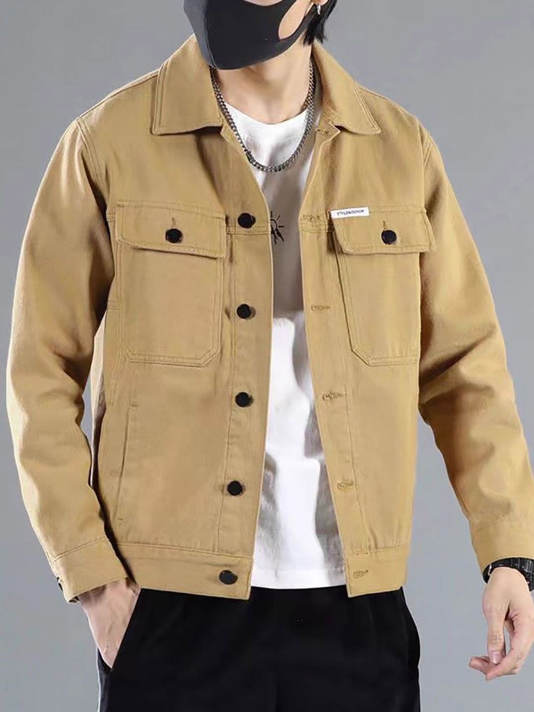 StyleCast Men Spread Collar Denim Jacket - view 1
