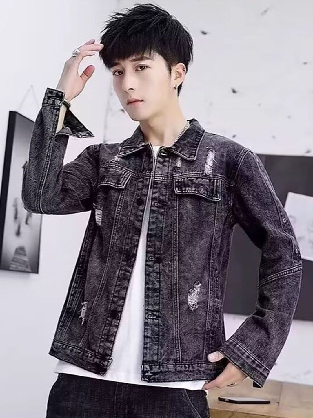StyleCast Men Washed Denim Jacket - view 1