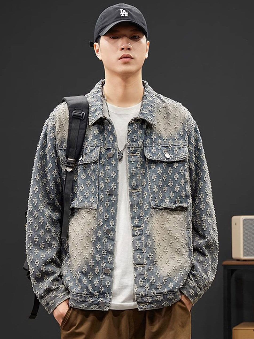 StyleCast Men Washed Lightweight Denim Jacket - view 1