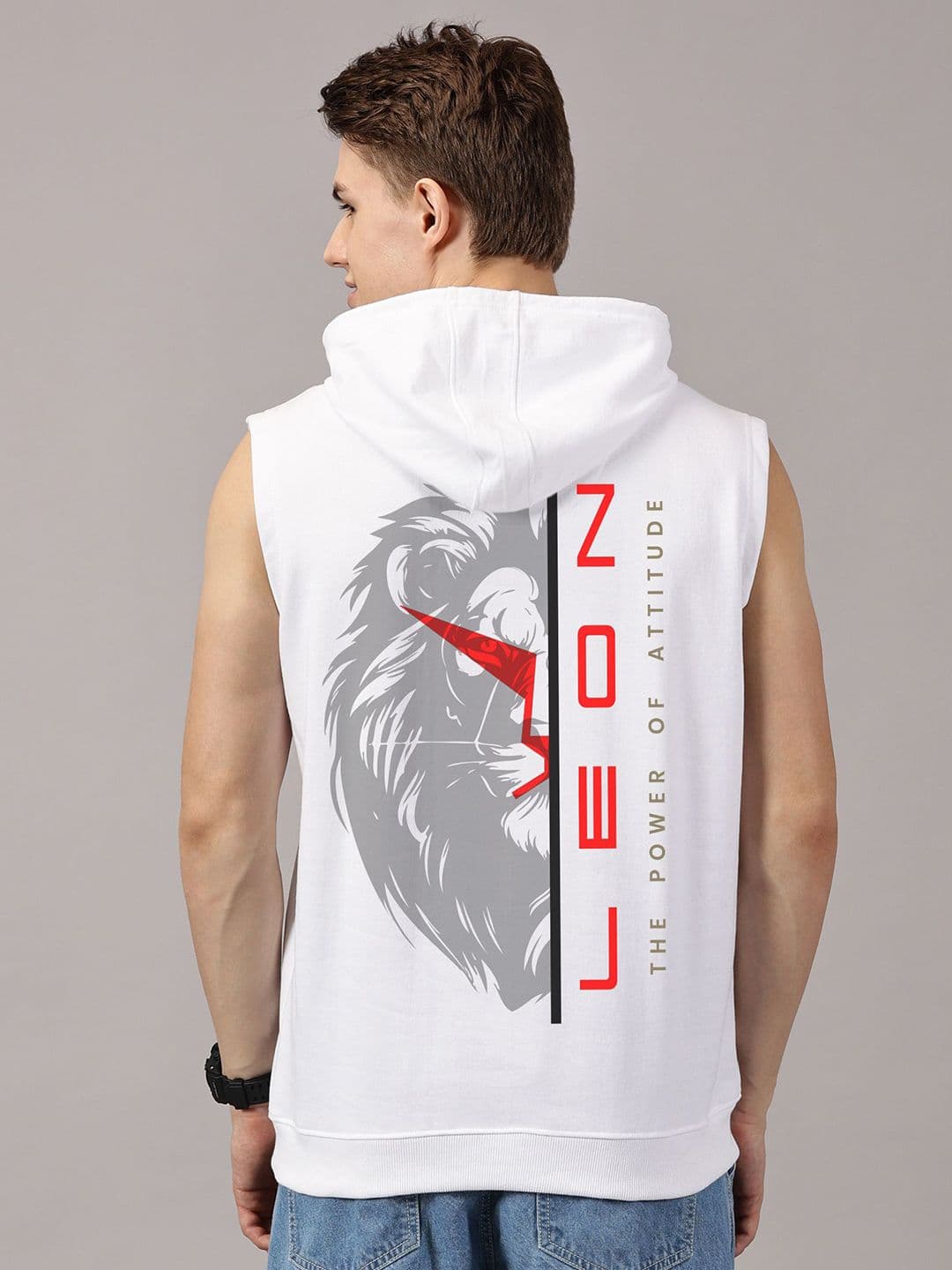 LEON Men Graphic Printed Hooded Sweatshirt - view 1