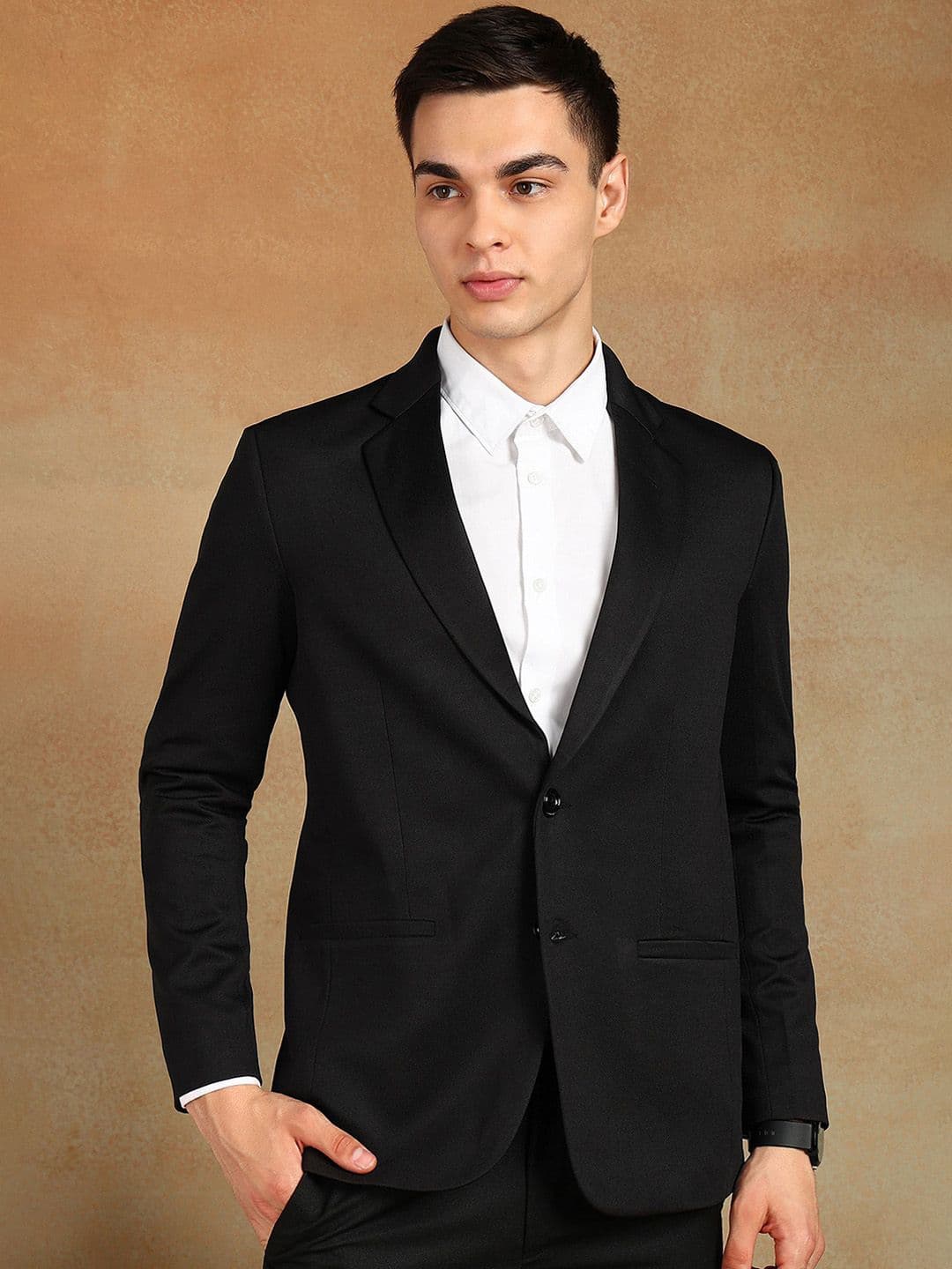 FUBAR Slim-Fit Notched Lapel Single Breasted Blazer - view 1