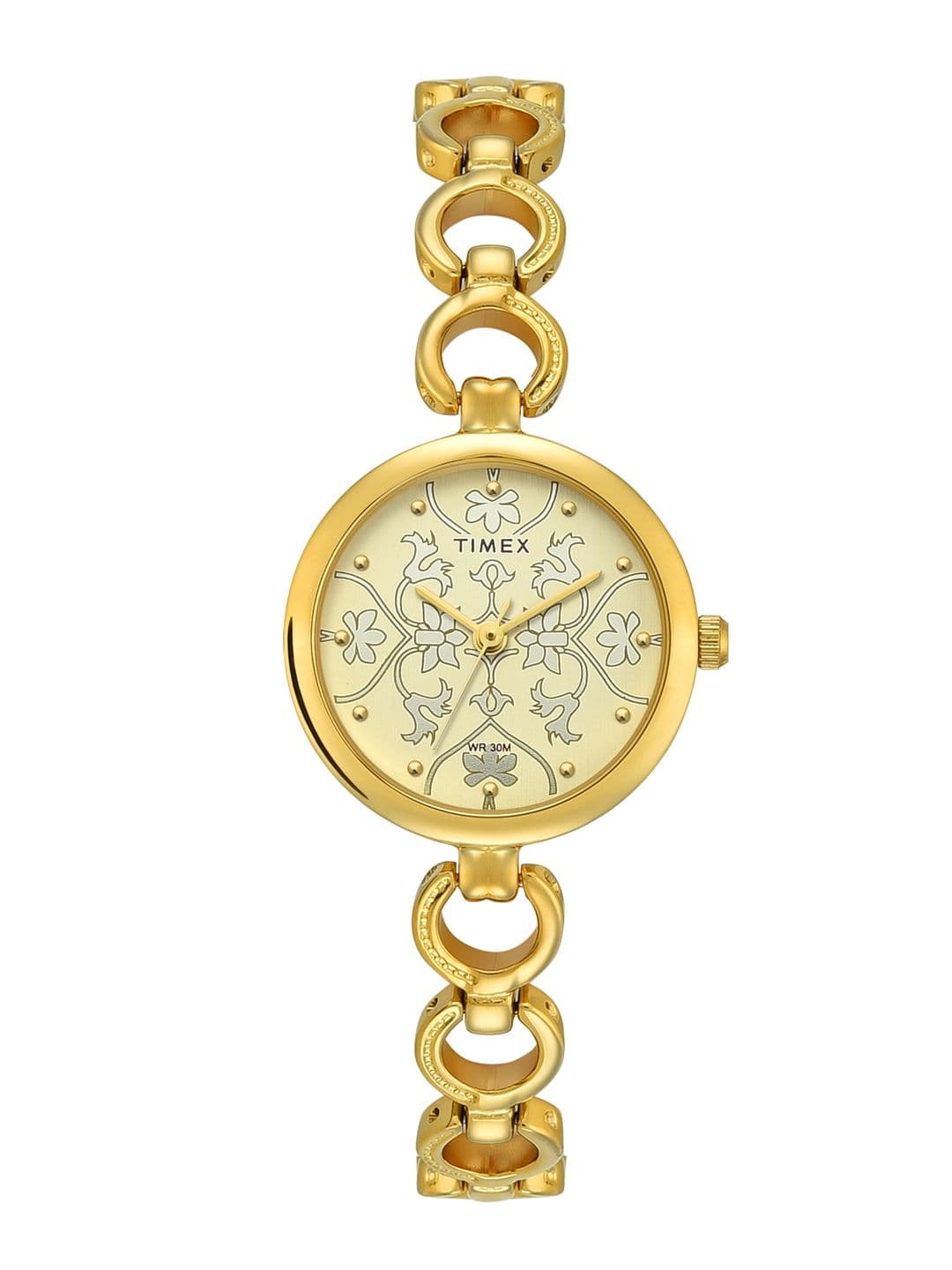 Timex Round 26mm Champagne Dial Analog Women Watch - TWEL11414 - view 1