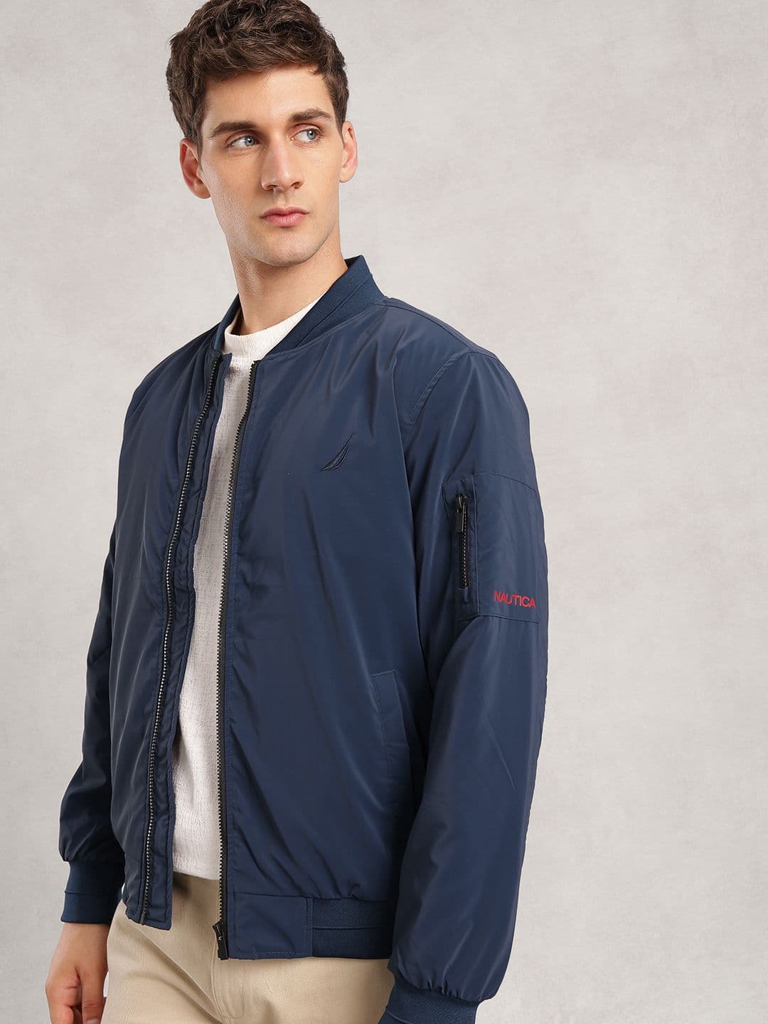 Nautica Mandarin Collar Quilted Jacket - view 1