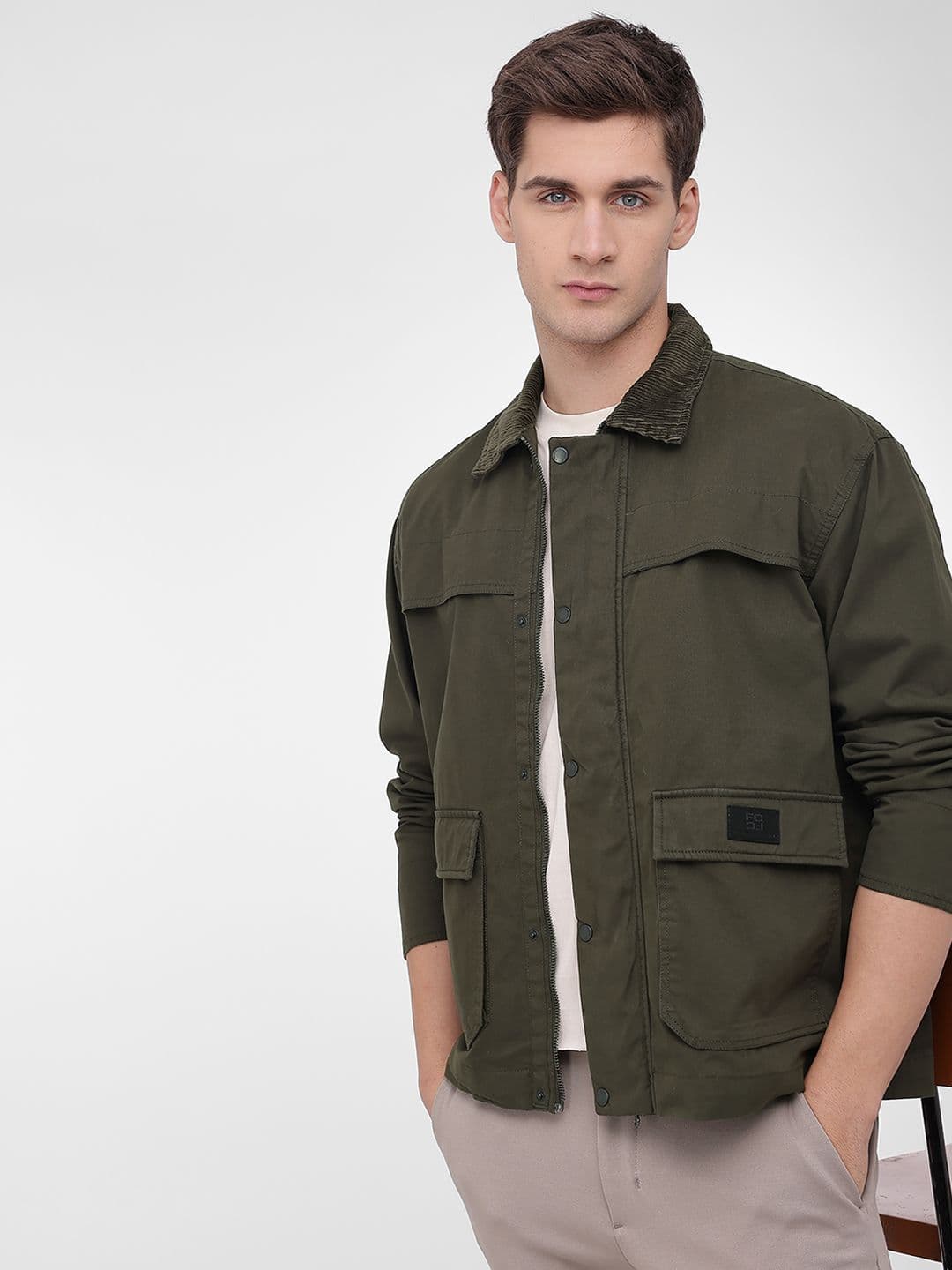 French Connection Spread Collar Tailored Jacket - view 1