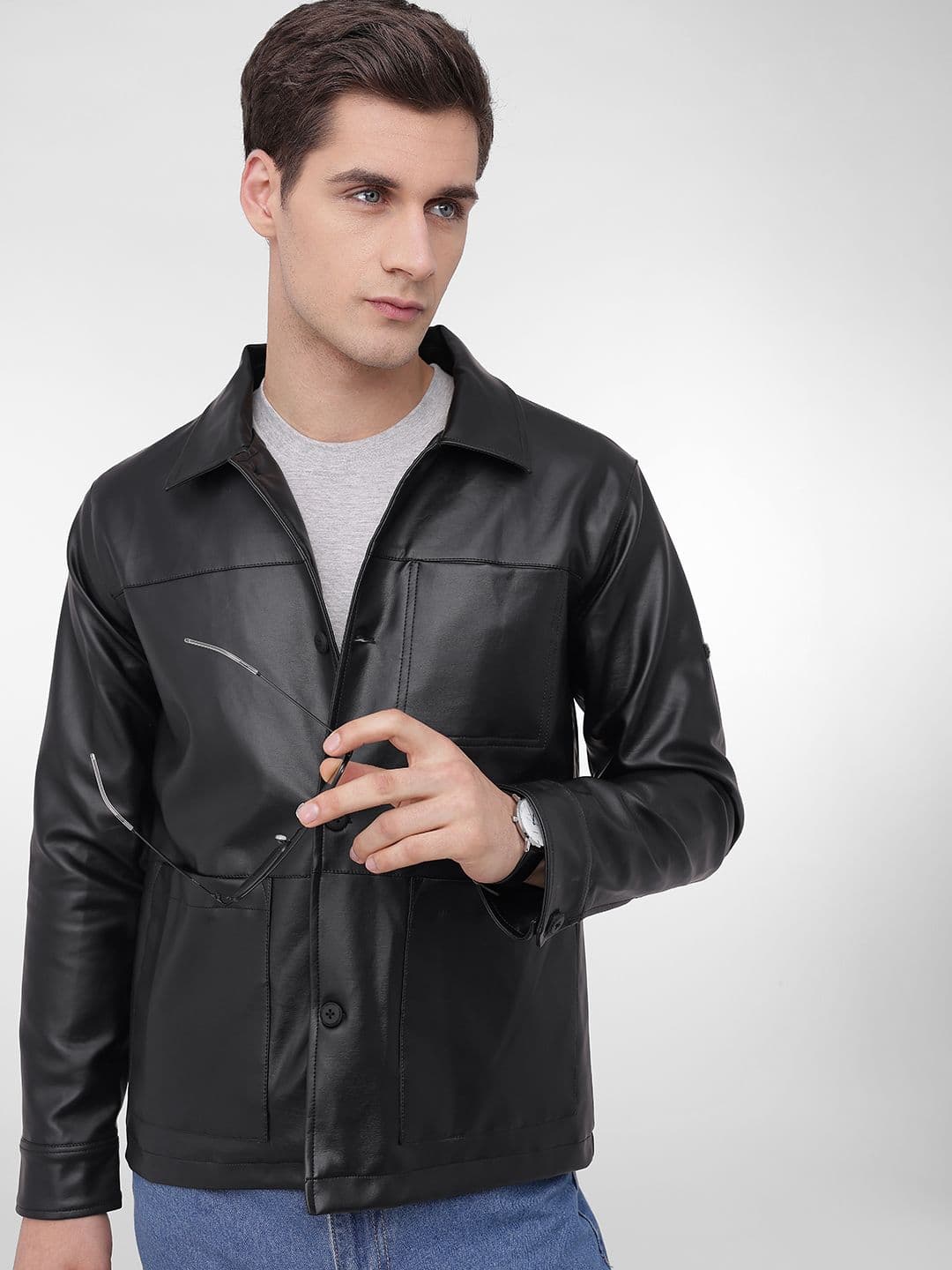 French Connection Spread Collar Tailored Jacket - view 1