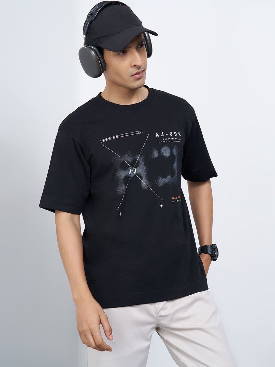 Ajile by Pantaloons Men Printed T-shirt - view 1
