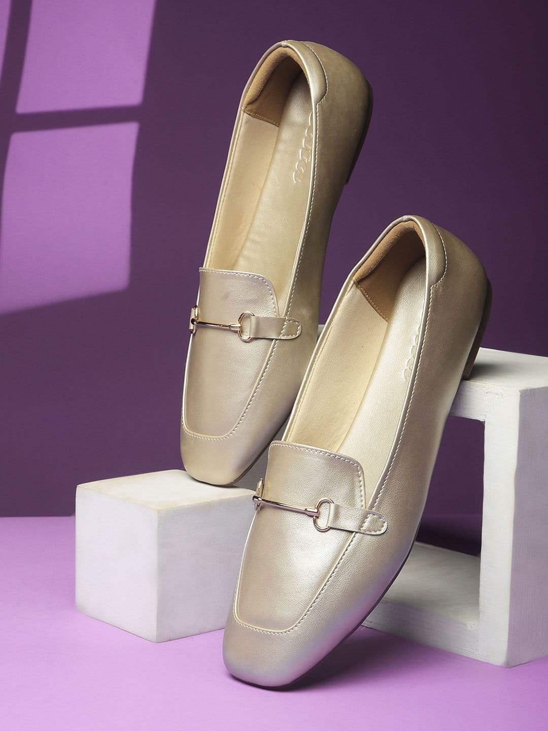 Bata Round Toe Slip-On Ballerinas - view 1