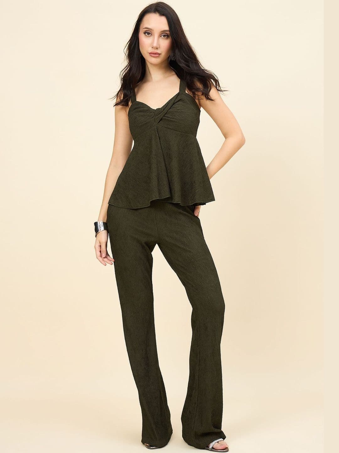 aayu Shoulder Straps Top & Trousers Co-Ords - view 1