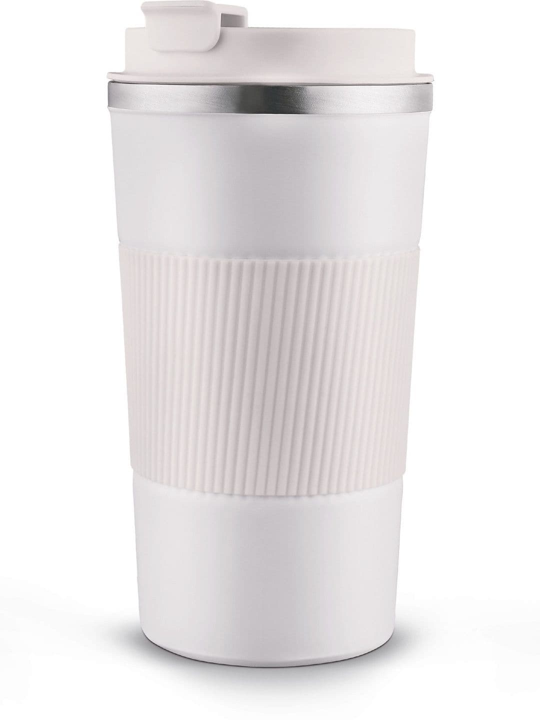 Classic Essentials White Solid Stainless Steel Glossy Mugs Set of Cups and Mugs - view 1
