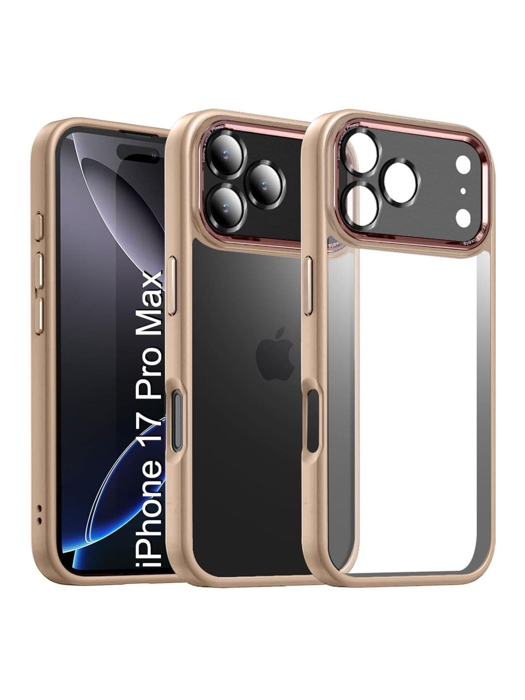 Luxury Kase Solid Printed iPhone 17 Pro Max Back Case Mobile Accessories - view 1