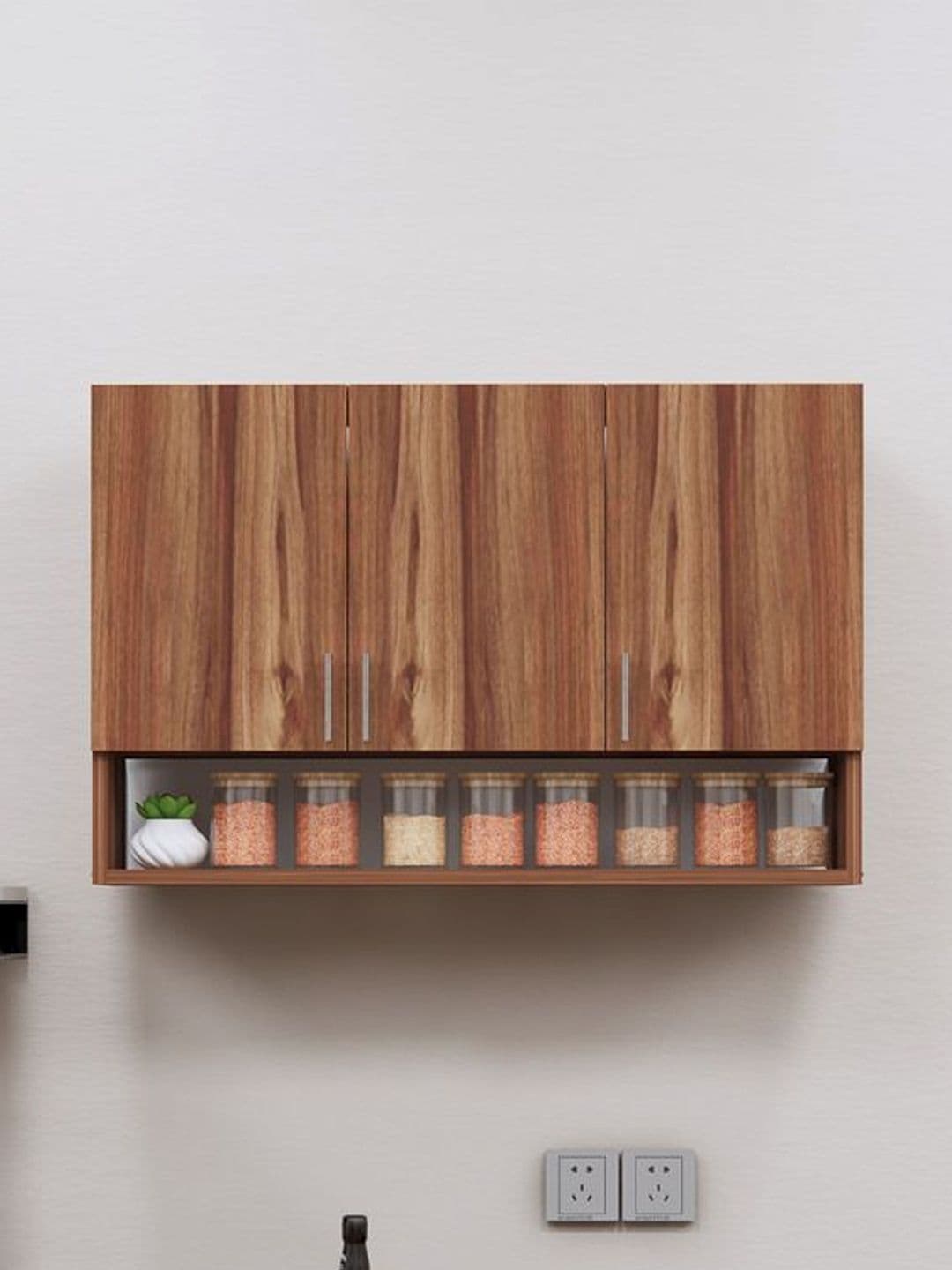 SPECIALITY PANELS Brown Engineered Wood Wall Mounted Cabinet - view 1