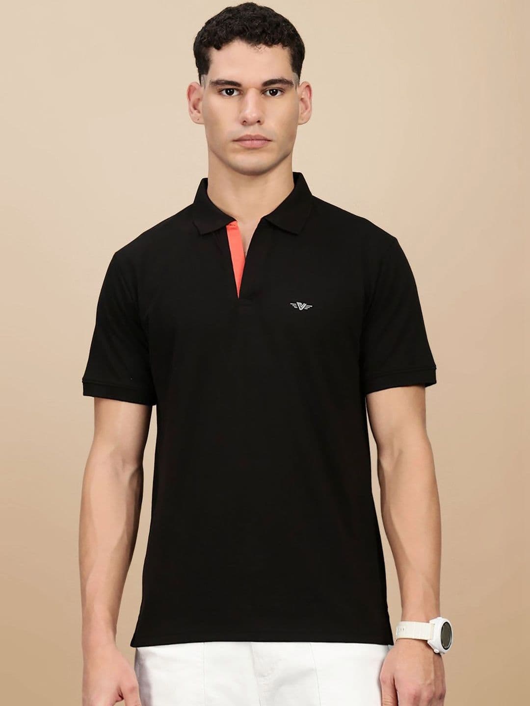 LUX VENUS Men Polo Collar T-shirt - view 1