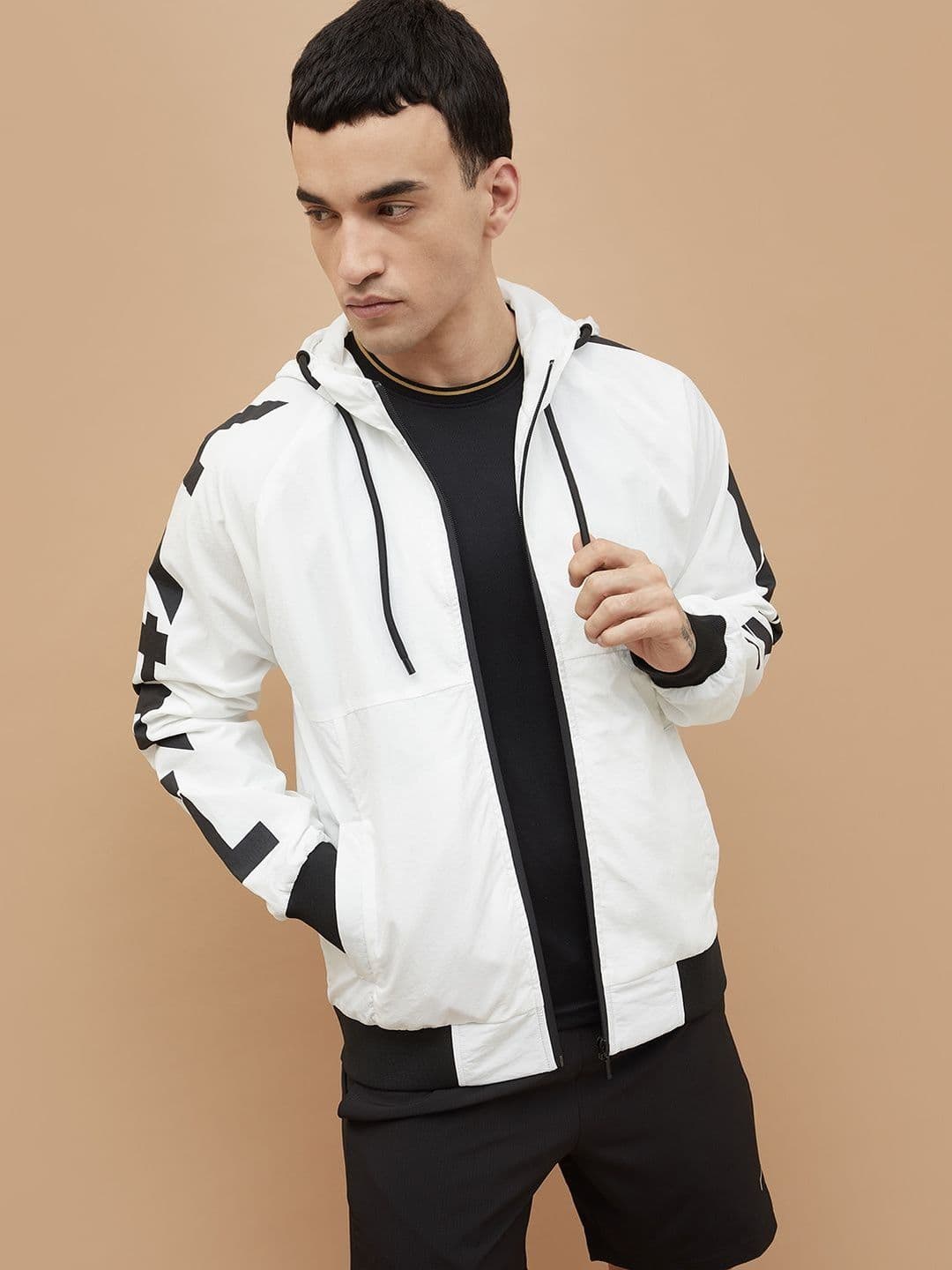 Fame Forever by Lifestyle Men Colourblocked Lightweight Training or Gym Sporty Jacket - view 1