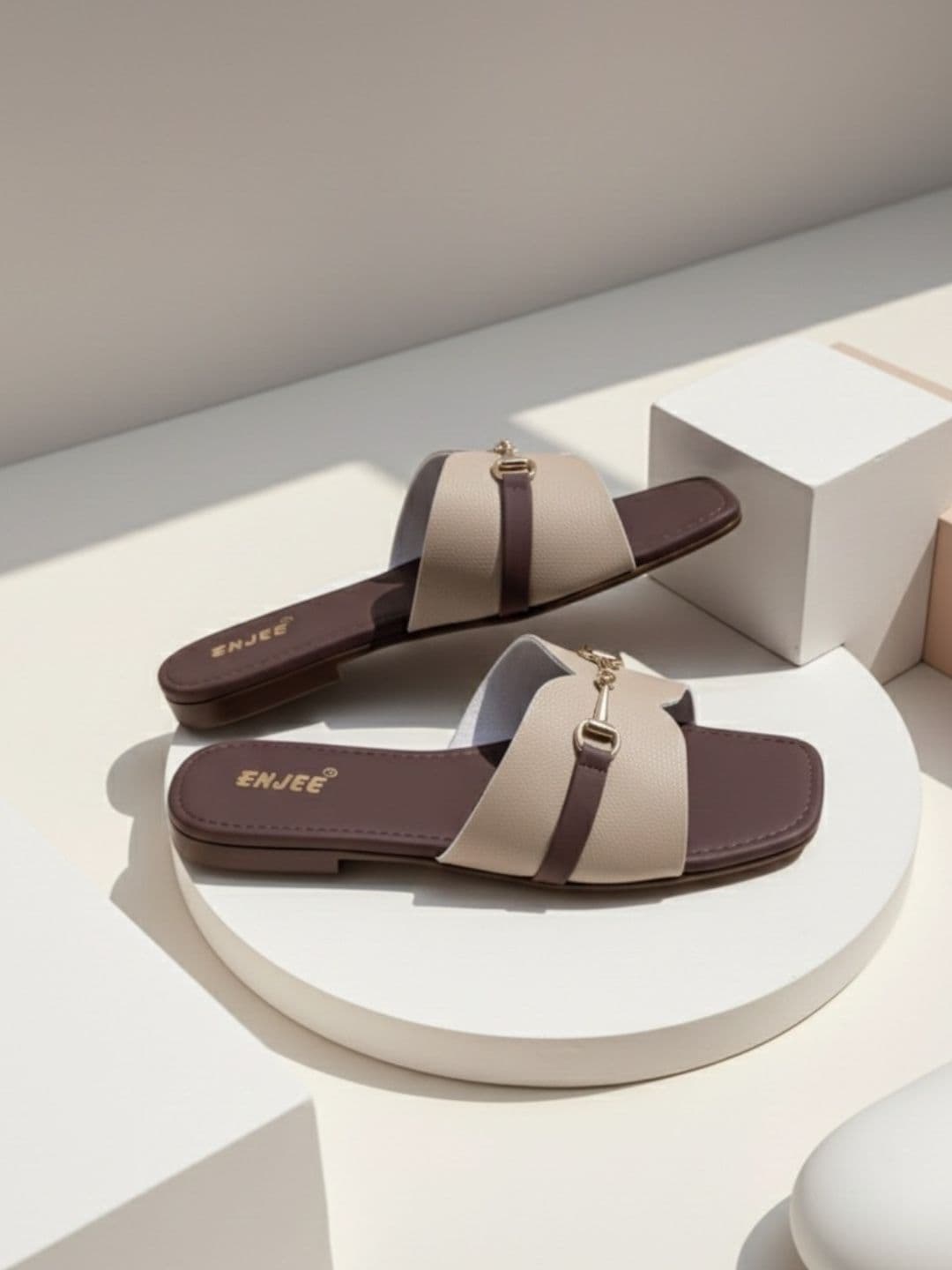 Enjee Women Open Toe Flats with Bows - view 1