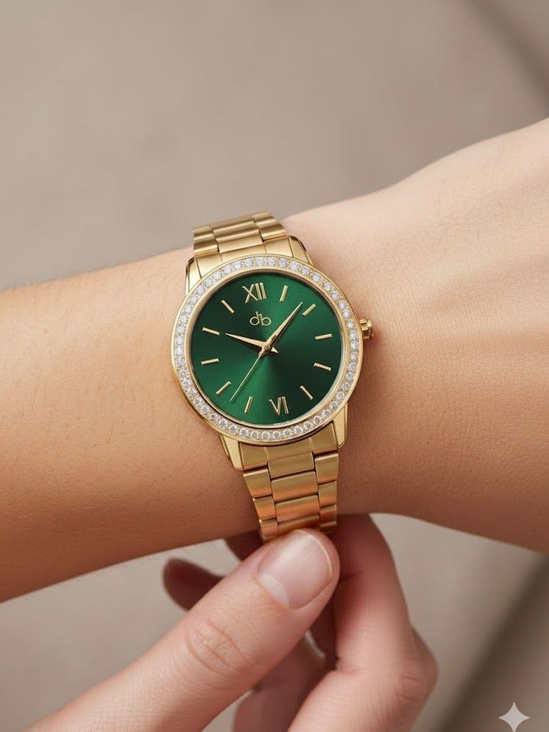 DressBerry Women Brass Dial & Stainless Steel Bracelet Style Straps Analogue Watch MFBTMLDBA14 - view 1