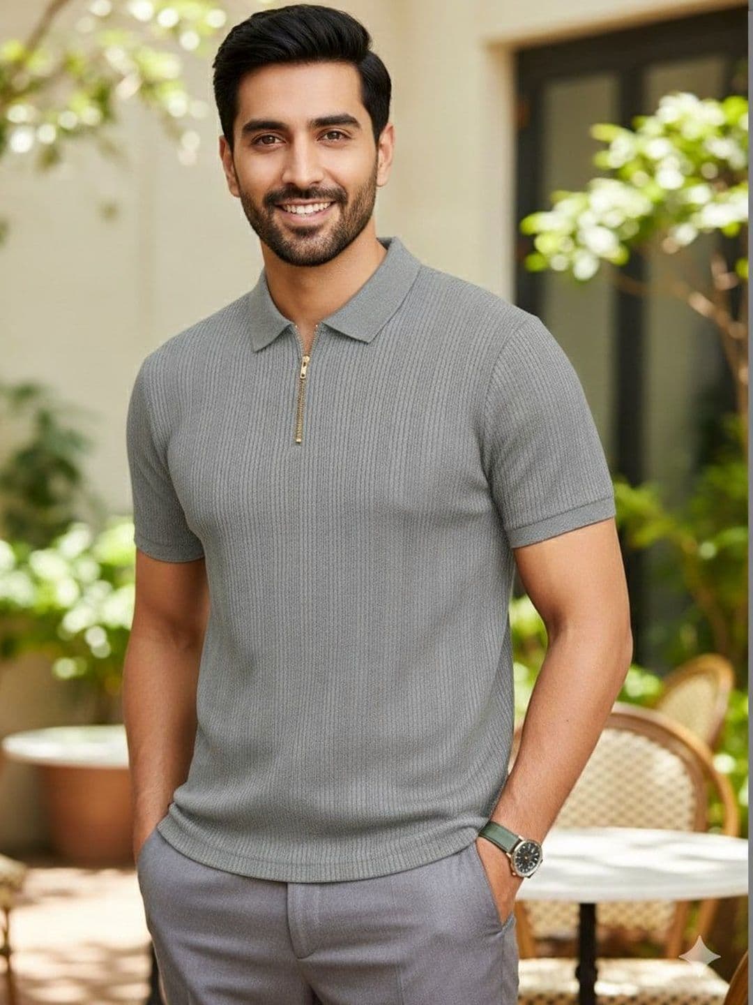 PTVIZE Men Polo Collar T-shirt - view 1