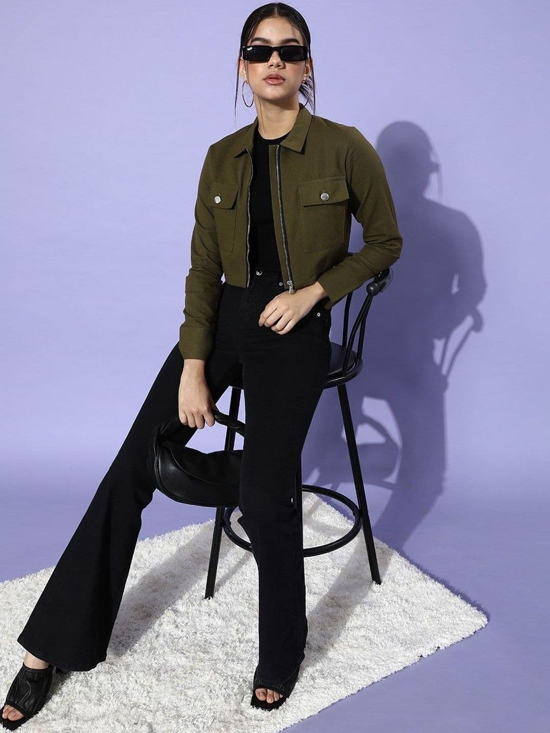 CORSICA Women Crop Denim Jacket - view 1