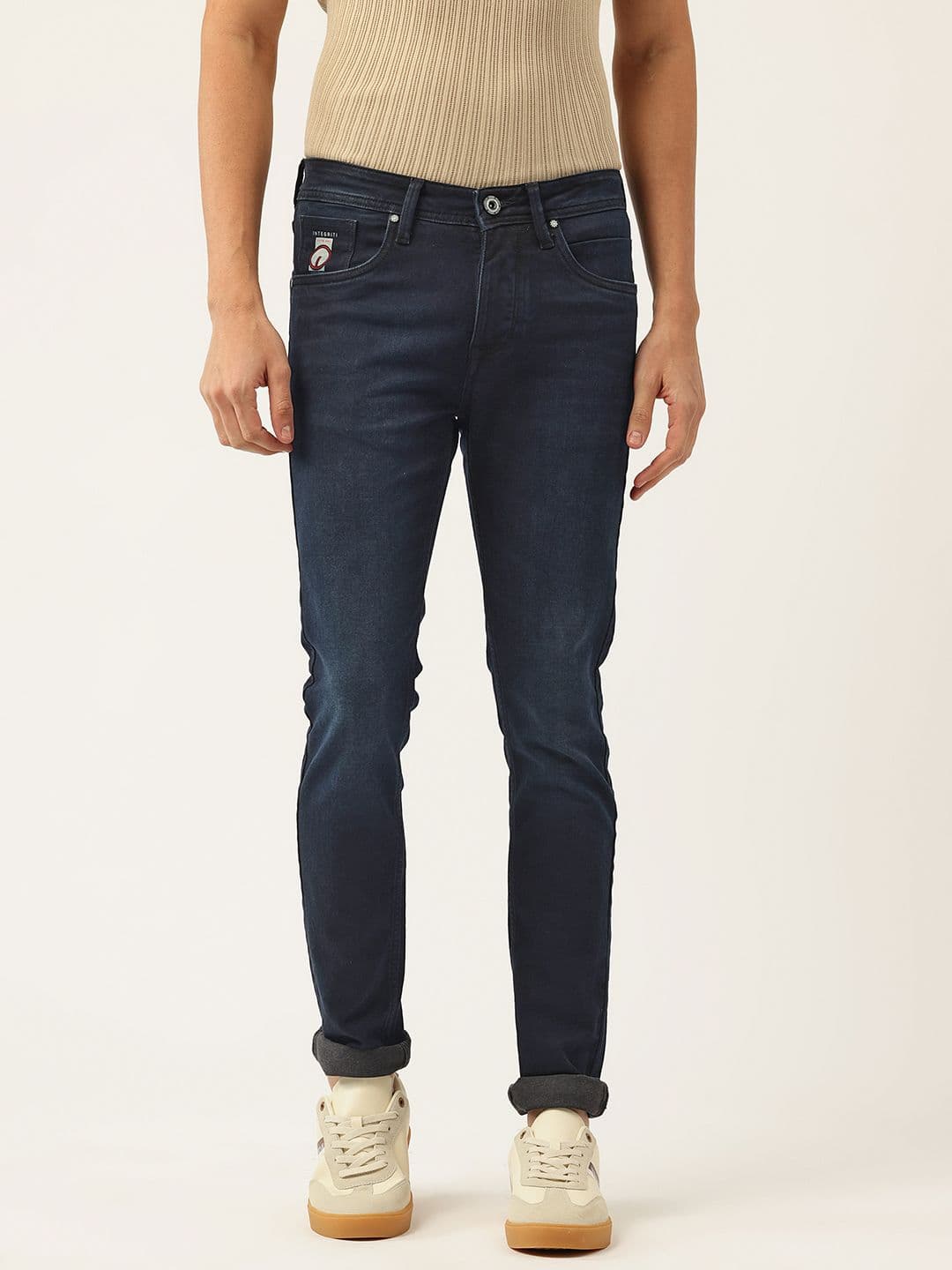 Integriti Men Skinny Fit Mid-Rise Light Fade Stretchable Jeans - view 1