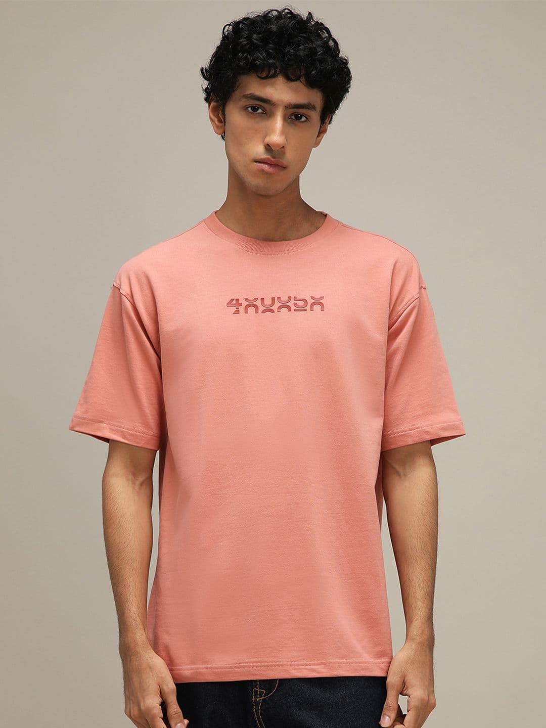 4 TRIPLE O FIVE O BY MUFTI Men Typography Extended Sleeves T-shirt - view 1