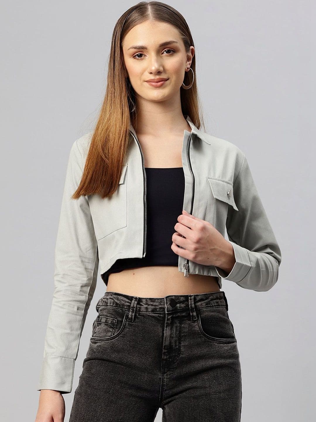 CORSICA Women Crop Denim Jacket - view 1
