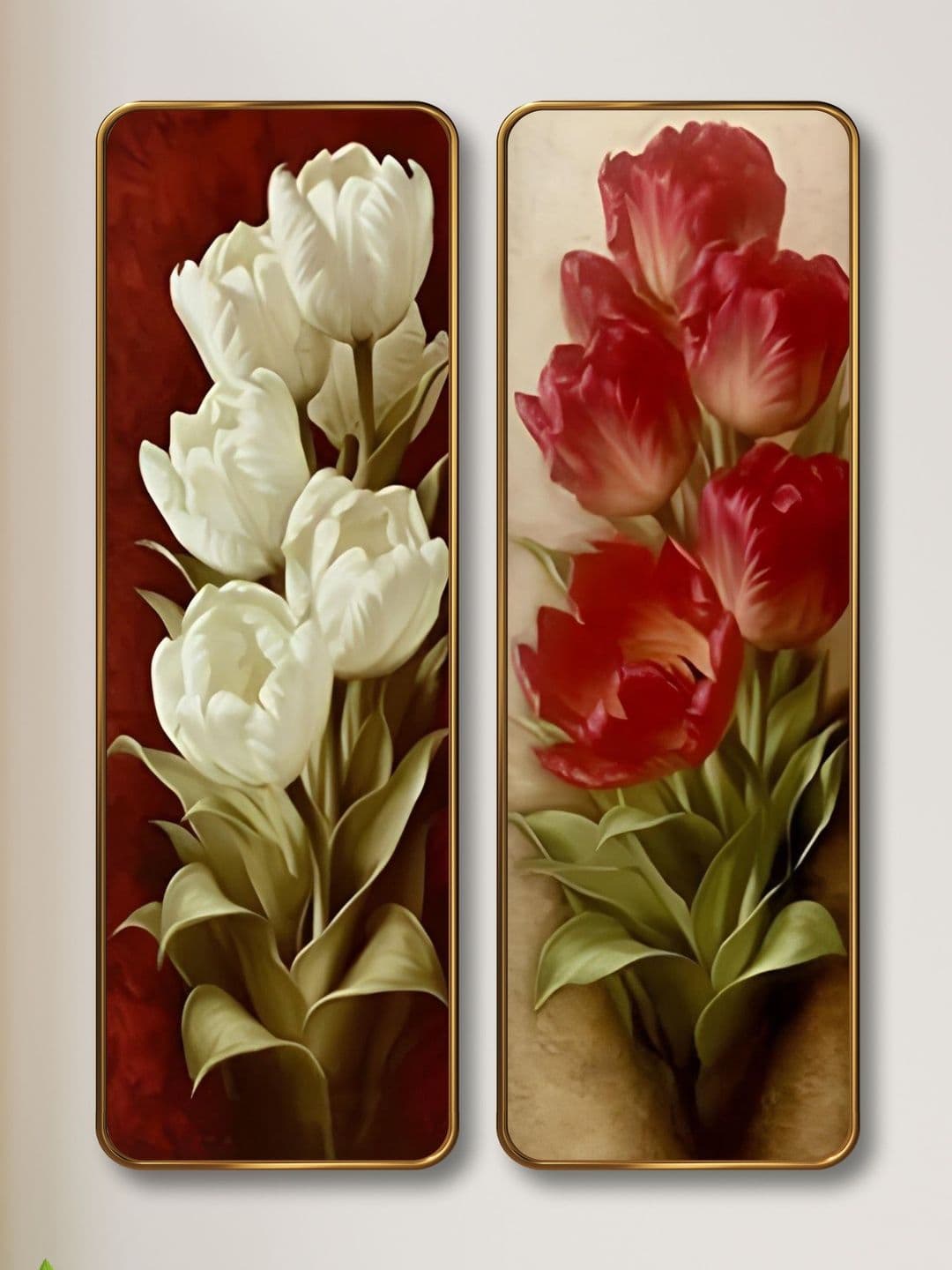 Aura Multicoloured Set of 2 Piece MDF Wall Paintings - view 1