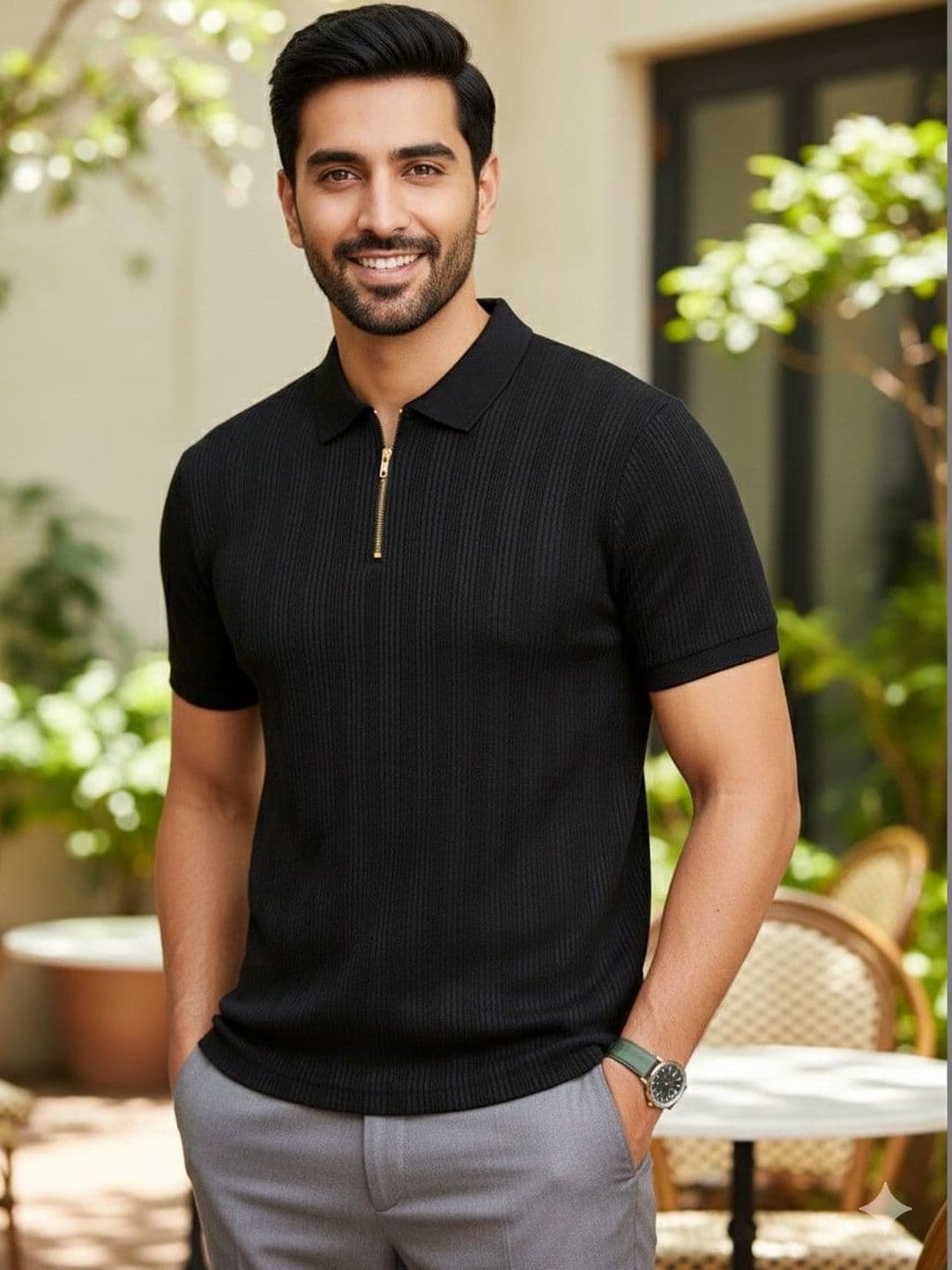 PTVIZE Men Polo Collar T-shirt - view 1