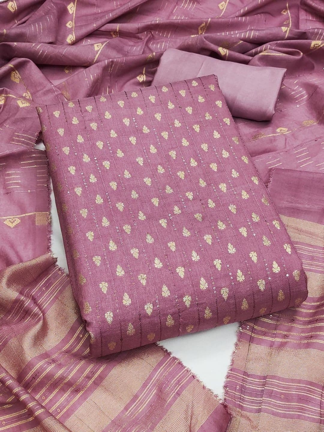KALINI Printed Unstitched Dress Material - view 1
