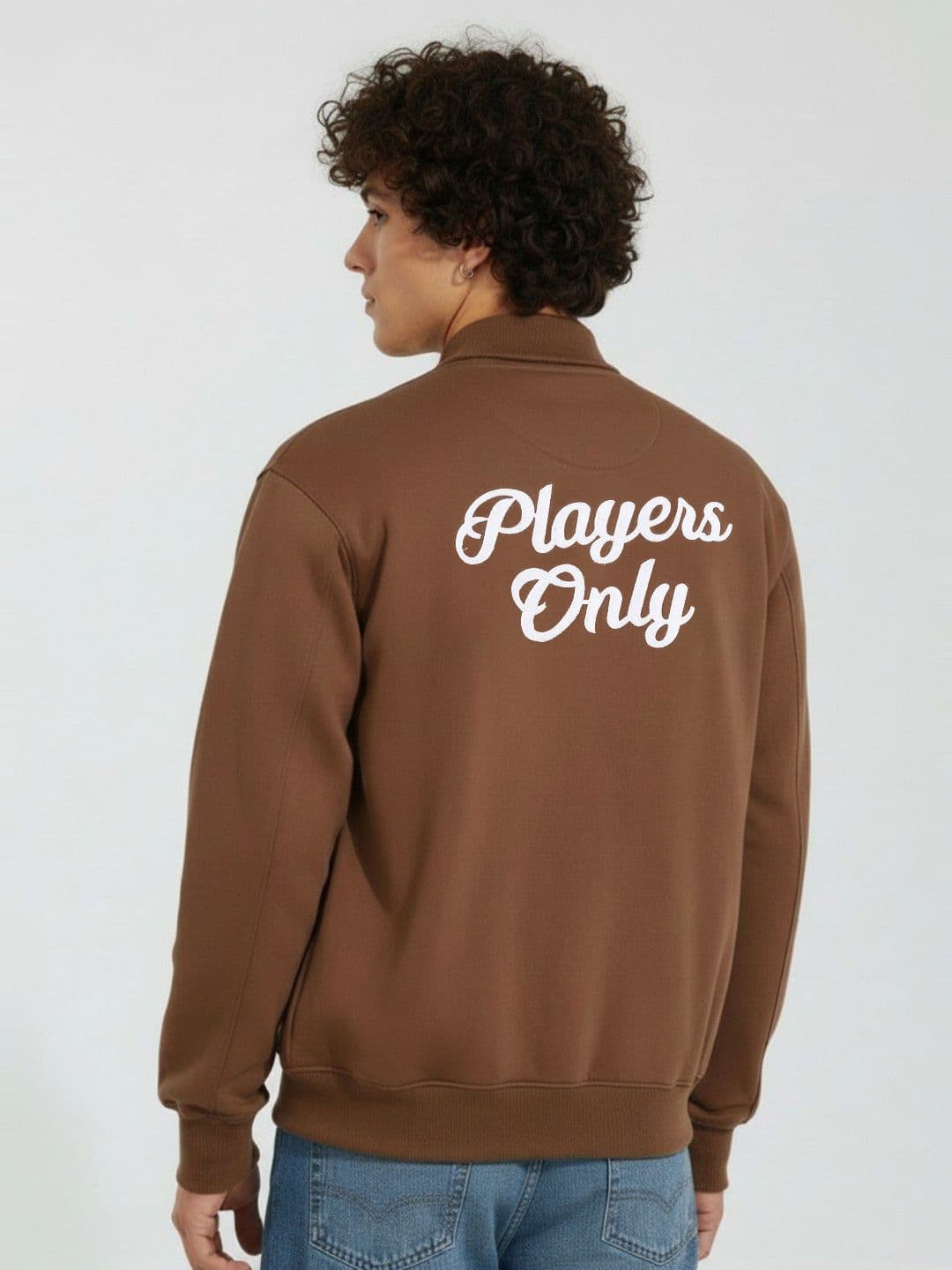 glitchez Typography Applique Relaxed Bomber Jacket - view 1