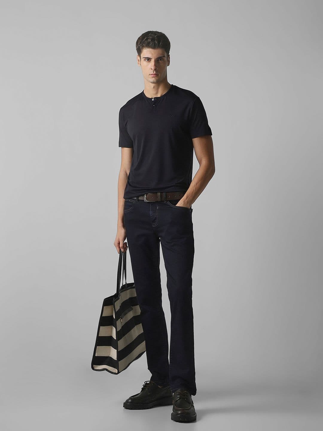 Mufti Henley Neck Slim Fit T-shirt - view 1